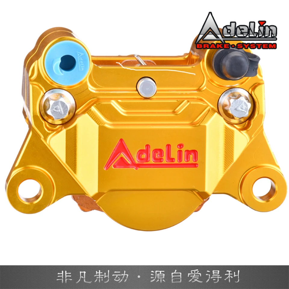 Adelin CNC ADL-28 motorcycle 34mm x 2 piston Rear brake calipers pump 84mm mounting for MSX125 NIU N1 BWS RS100 GTR M3