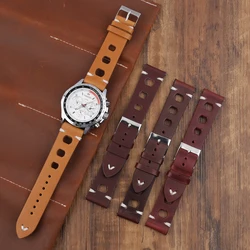Genuine Leather Watchband 18mm 20mm 22mm 24mm Vintage Watch Strap Bracelet Replacement for Men Watch Belts