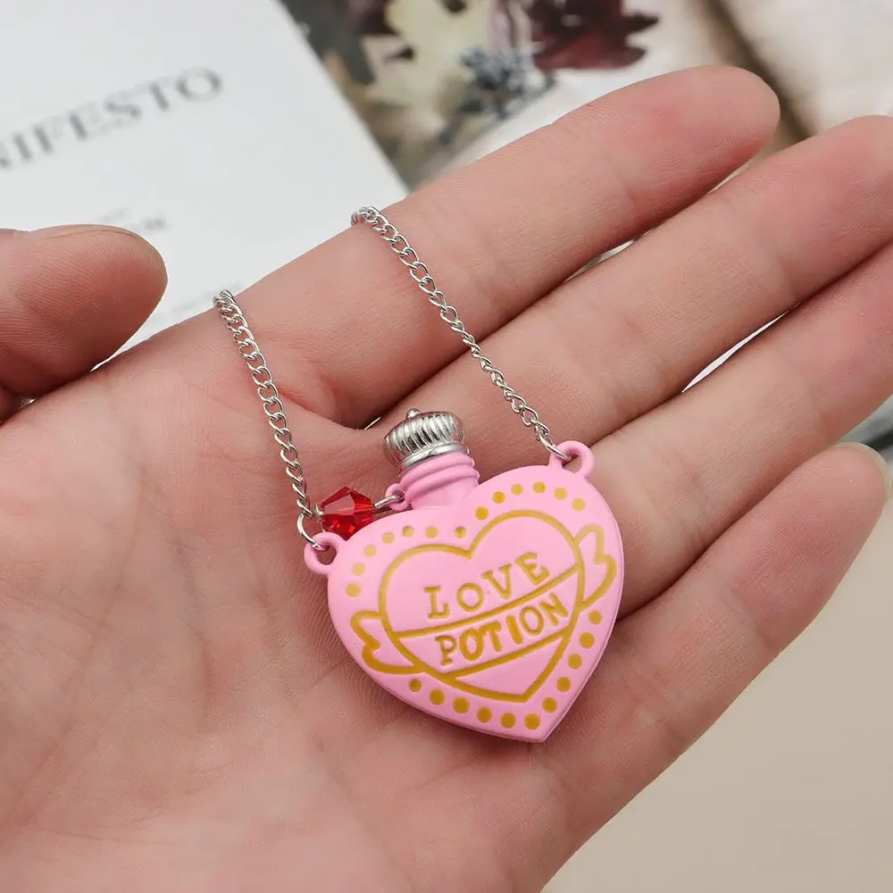 Pink Heart Jewelry Accessories For Women Long Chain Sweater Pendant Necklace Fashion Jewelry