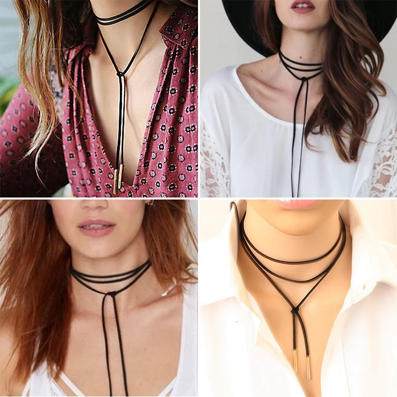 Mode Gold Farbe Frauen Lange Pullover Bib Seil Halsband Halskette Kragen Kette Für Frauen Männer Auf Hals Schmuck Mutter Tag Geschenk – Detail 5