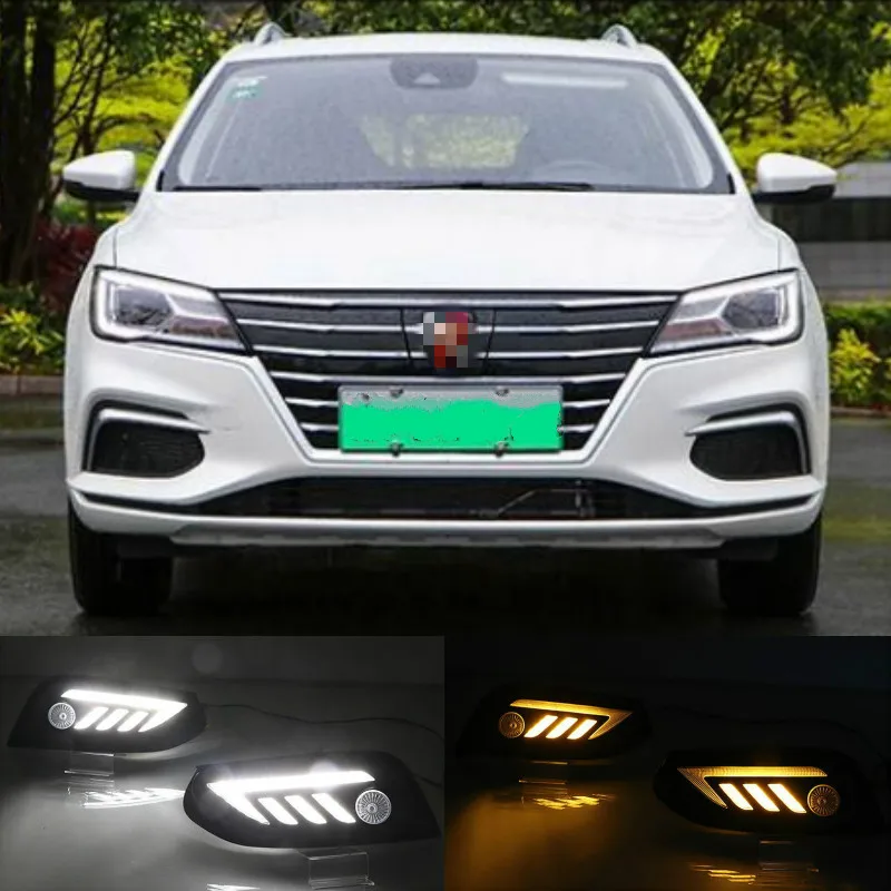 

LED DRL Fog lamp driving lights with Yellow Turn Signal Function For Roewe Ei5 2019 2020 Daytime running lights