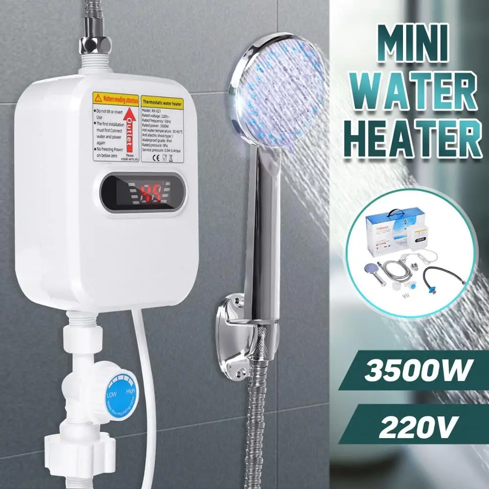 JY-018B-2,Instant Constant Temperature Water Heater Small Electric Mini Water Storage-Free Fast Heater Shower