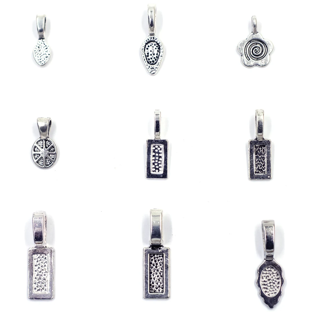 Pendants Bails Beads Glue On Earring Flat Pad Tiles itting Glass Cabochon Setting For Earrings Jewelry DIY Findings