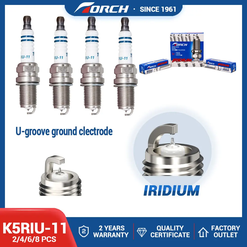 Ignition System Iridium Saprk Plug Torch K5RIU-11 Candles for TOYOTA for NISSAN for KIA for CHEVROLET for MERCEDES-BENZ