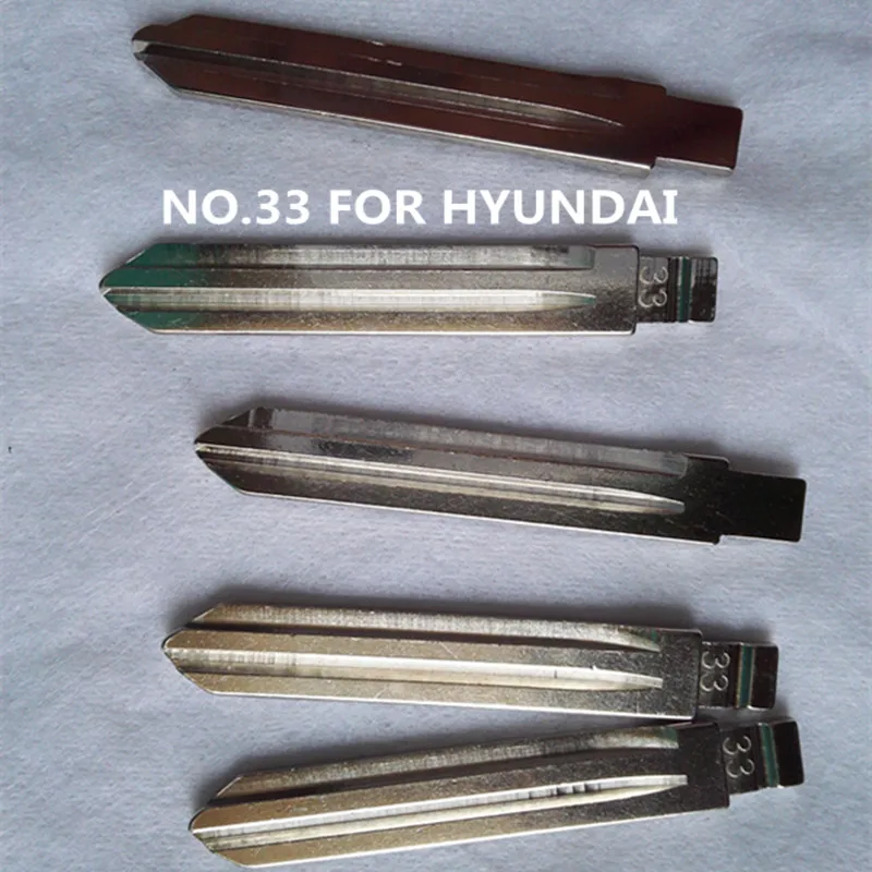 

10 шт. No 33 лезвие дистанционного ключа автомобиля для Hyundai ACCENT YuXiang HYN14RFH флип-лезвие дистанционного ключа 33 #