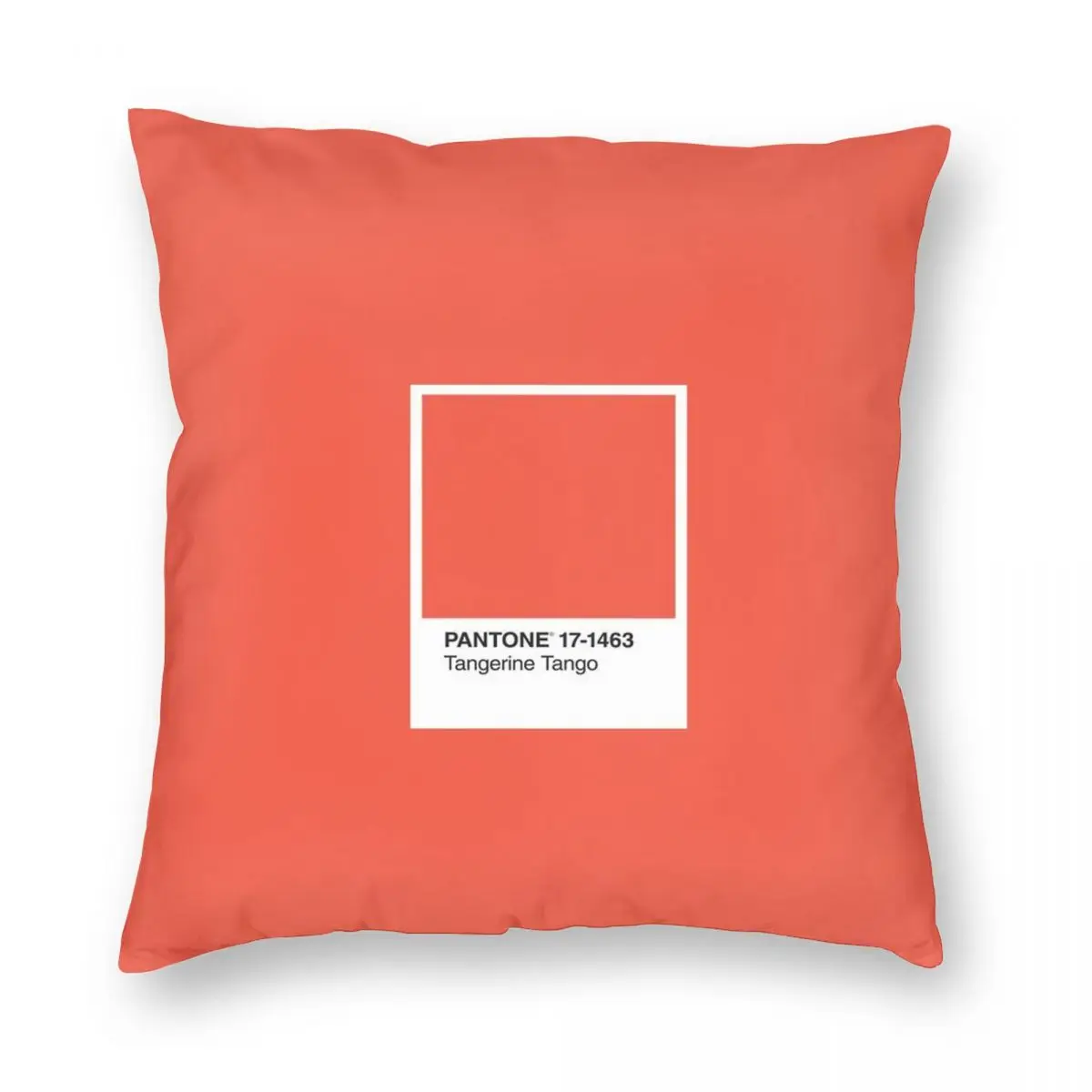 Tangerine Tango Square Pillowcase Polyester Linen Velvet Printed Zip Decor Throw Pillow Case Sofa Cushion Cover