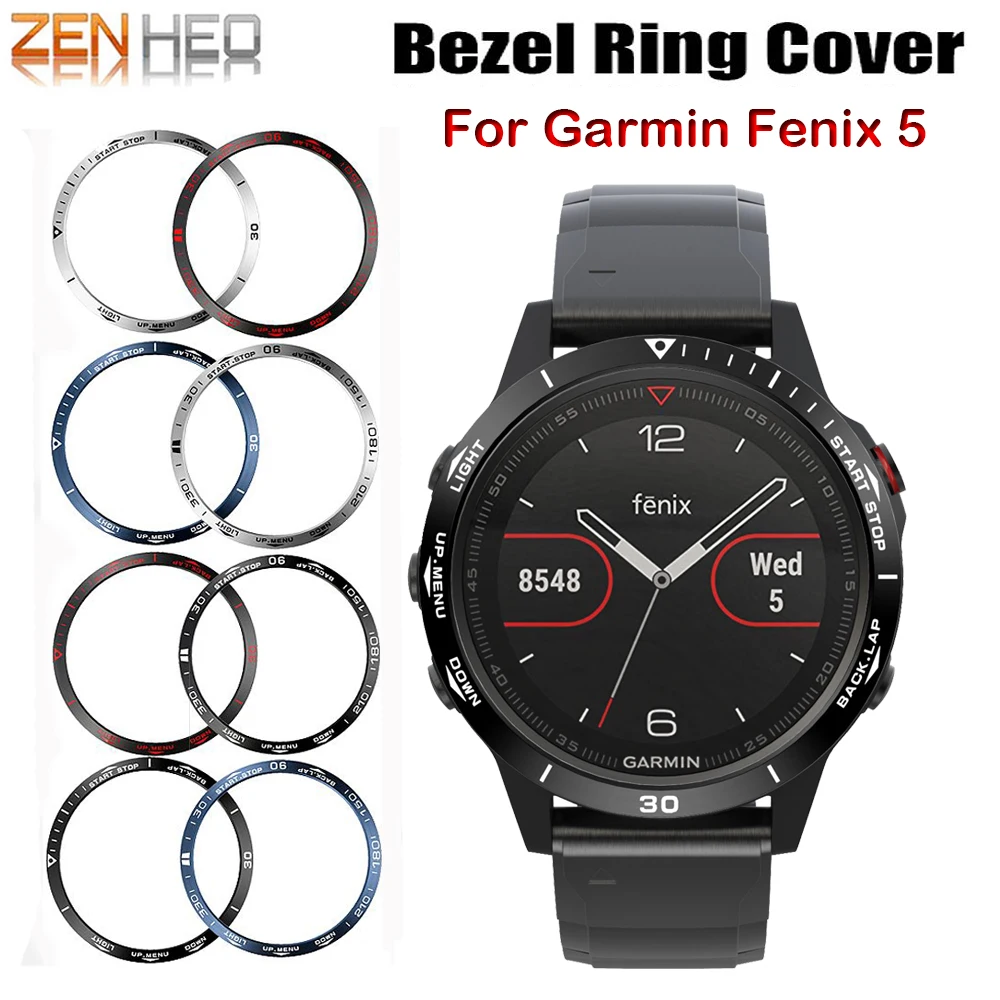Ring Case Protection Cover Bezel For Garmin Fenix 5 Smart Bracelet Anti Scratch Metal Case Protect Ring Bezel Styling Frame