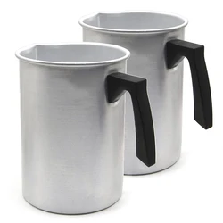 Stainless Steel Wax Melting Pot DIY Candle Soap Melt Pitcher Milk Frothing Jug With Long Handle,Can Save Labor And Avoid Splash