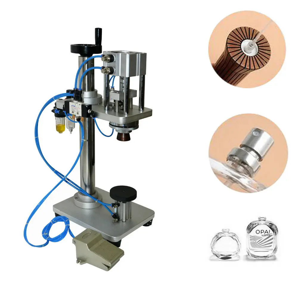 Capping Sealing Machine Pull Cap Crimper Round Glass Spray Perfume Bottle Capper Metal Cap Press Metal Cap Press YL-Z