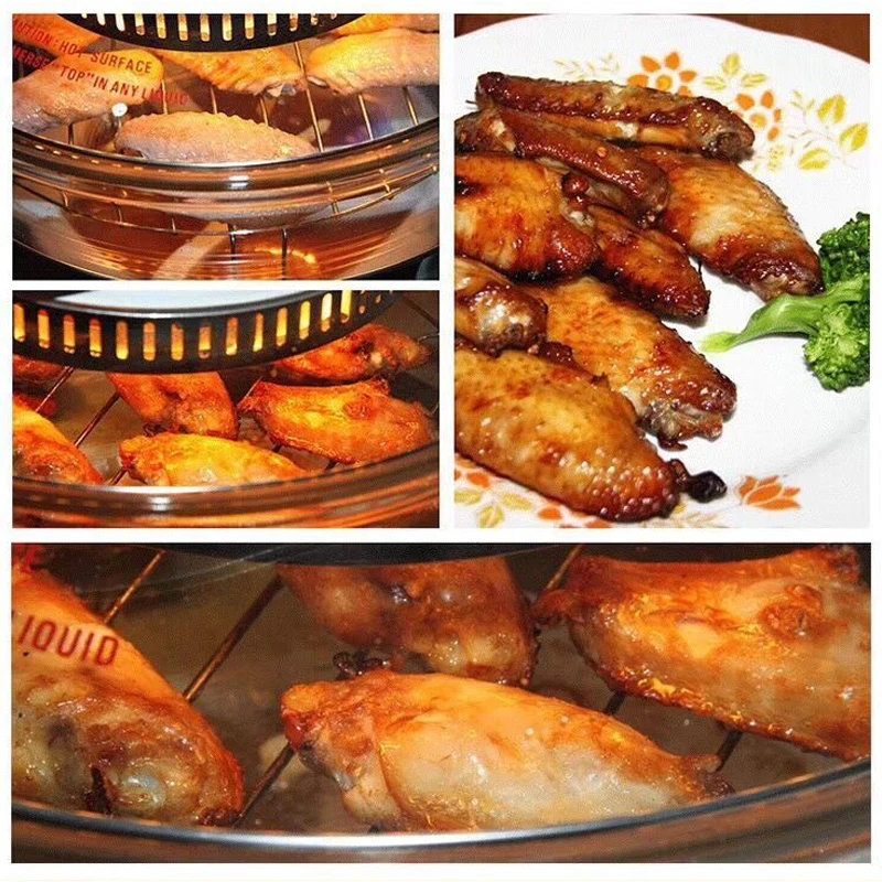 1200W 12L Multifunction Conventional Infrared Oven Roaster Air Fryer Turbo Electric Cooker BBQ Bake220V