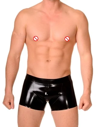 

Sexy Latex Underwear Rubber Fetish Men Plus Size Hot Sale Briefs Boxer Underpants Customize XS-XXL