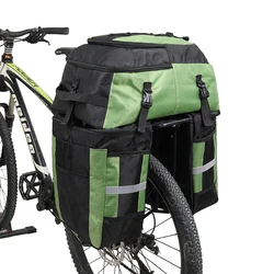 Rhinowalk 70L Bicycle Bag 3 in 1 Bicycle Big Capacity Rear Rack Tail Seat Trunk Bag Pannier Pack Cycling Bag Basket bag