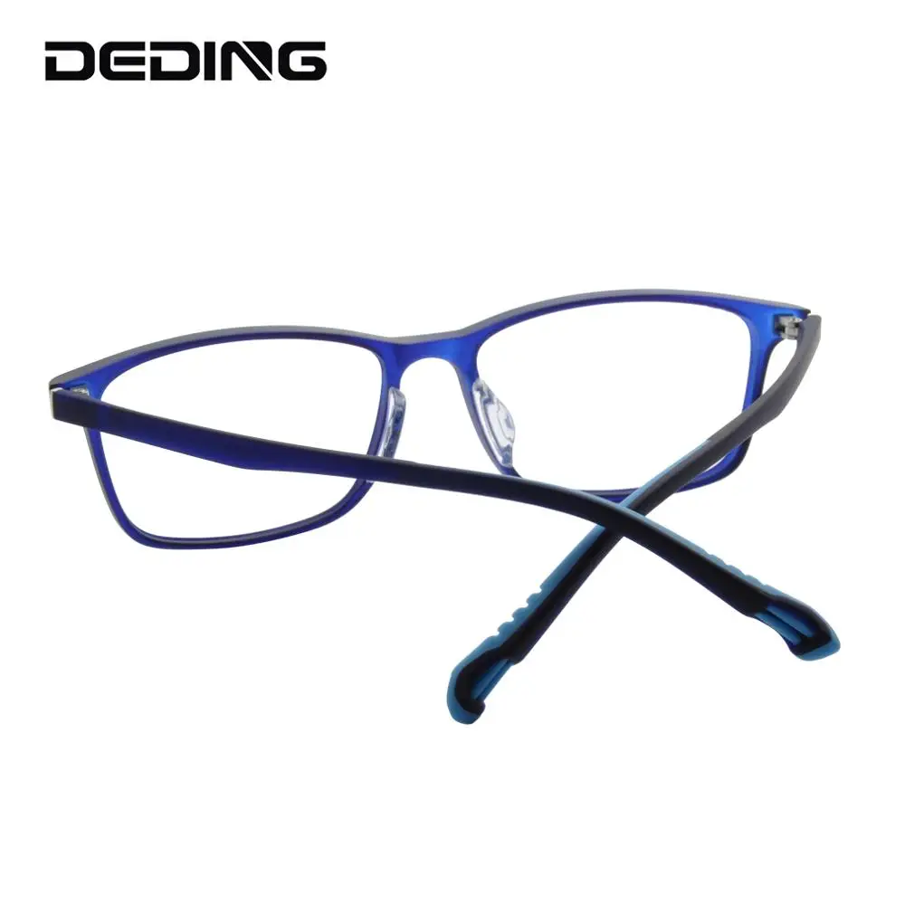 Teens Eyeglasses Frame 53MM Ultra-light TR90 Glasses Frame w/ Silicon Nose pads ,Memory Temple  For Boys Girls