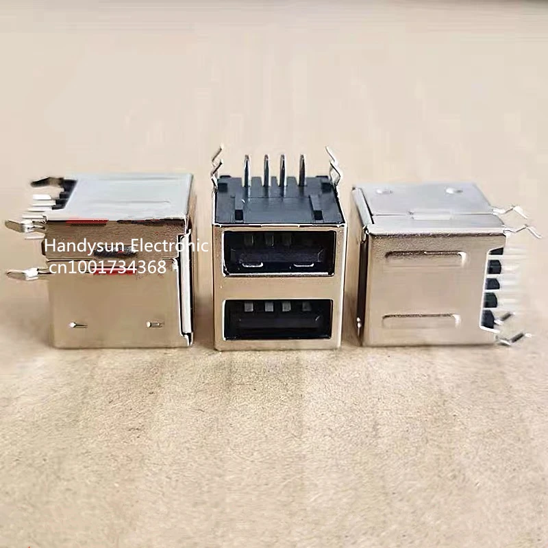 USB مقعد الإناث ، شاملة للجميع 90 درجة مقبس USB ، USB ذات الطابقين لواجهة نقل البيانات لوحة أم للكمبيوتر