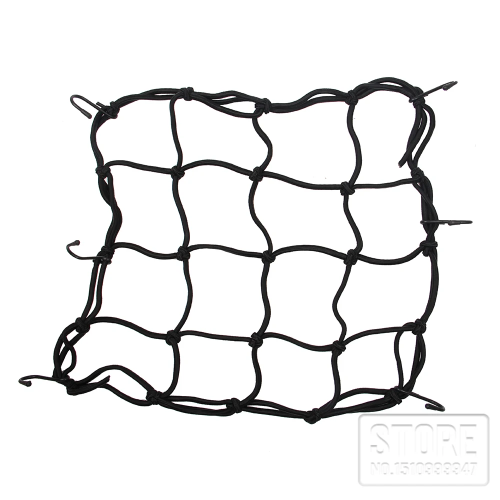 

40*40cm 6 Hooks Motorcycle Cargo Mesh Net Helmet Cargo Luggage Elastic Mesh Web Net Black Helmet Cargo Web Car String New