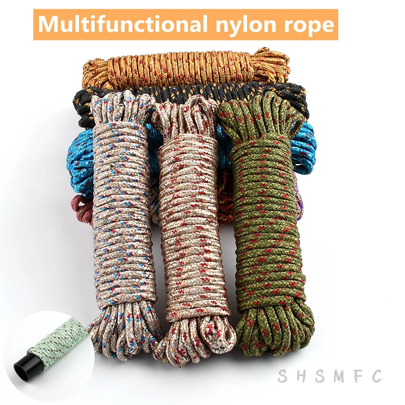 

5mm Crafts Gift Wrapping Gardening Multifunctional Wind Proof Clothes Drying Rope Tarpaulin Sunshade Rope DIY Party Decoration