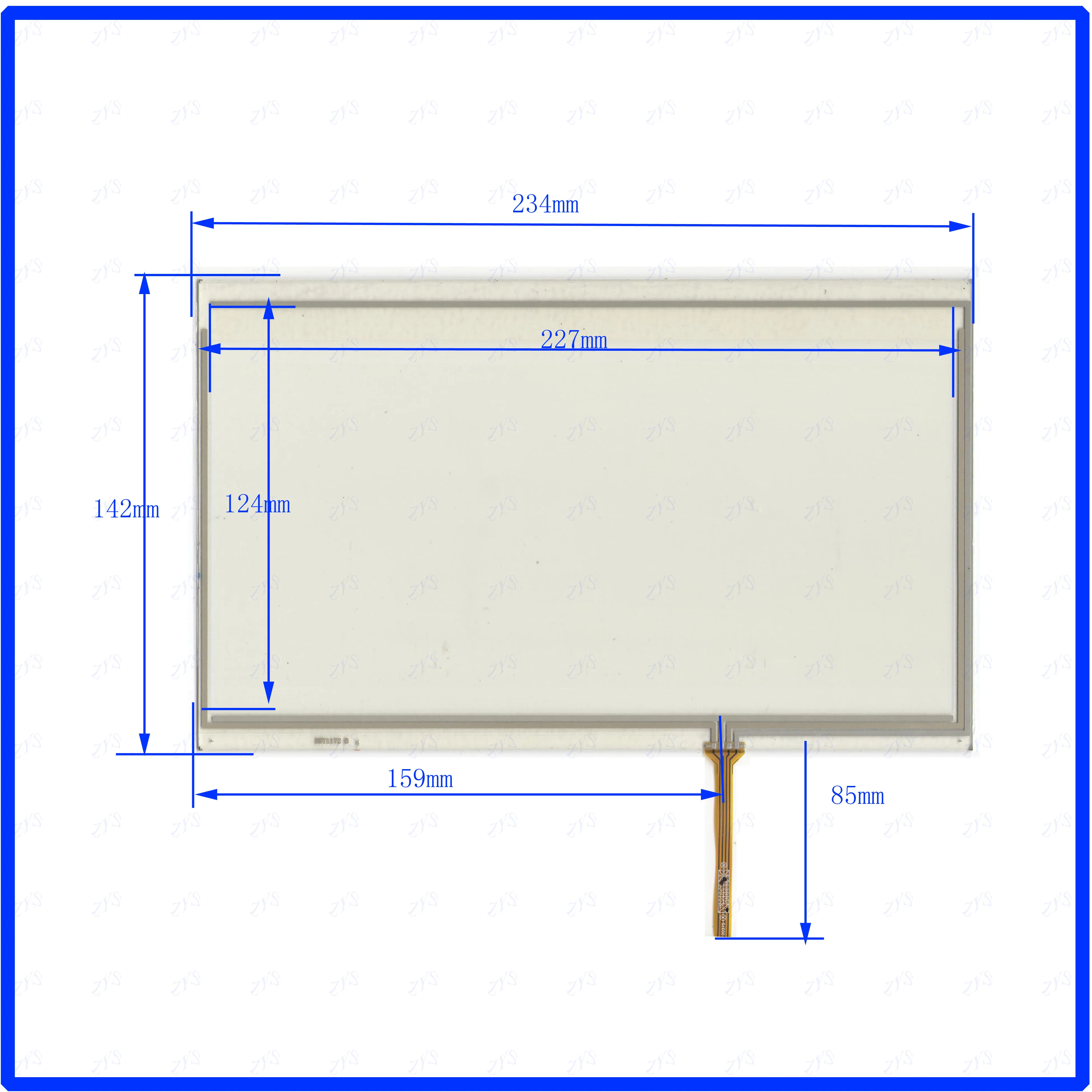 

ZhiYuSun XWT1172 10.1inch touchscreens 234mm*172mm touchsensor glass 234*172 used cad DVD video