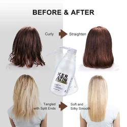 Purc 300Ml Professionele Keratine Haarbehandeling Gladmakend Repareren Kroezen Krullend Haar Rechttrekken Braziliaanse Keratine Haarverzorging