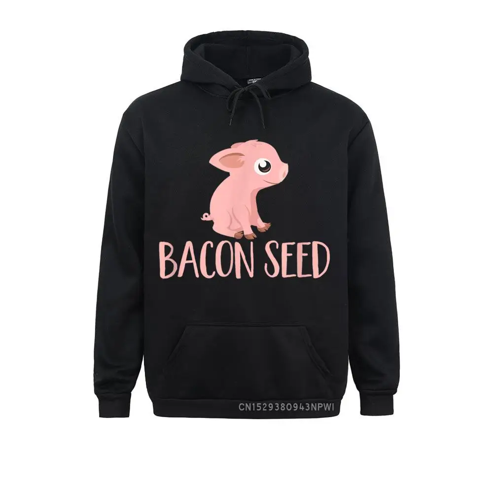 

Bacon Seed Piggie Pullover - Cute Baby Pig Pork Meat Joke Tee Funny Custom Sweatshirts Mens Hoodies Fitness Hoods Winter