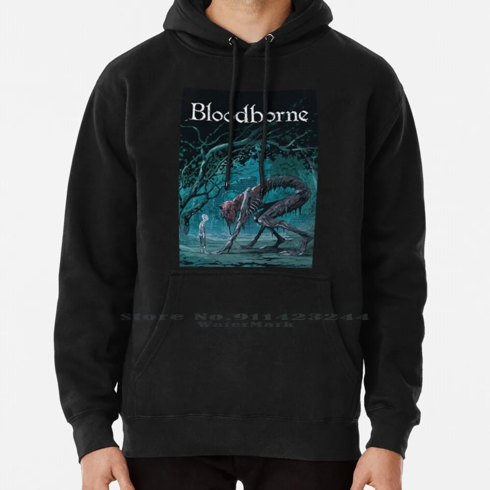 Bloodborne-Sudadera con capucha para mujer, suéter de algodón con estampado de Bloodborne Dark Souls, Miyazaki Comic, Kovalski, juegos pálidos, sombras, dos veces, adolescentes, 6xl