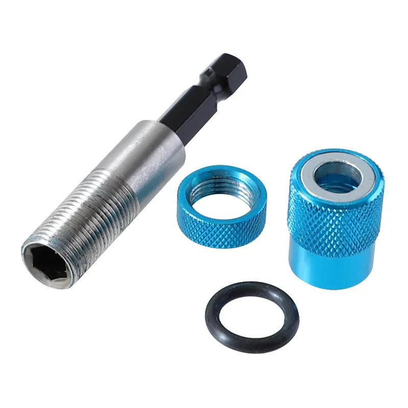 1/4" Inch 6.35mm Magnetic Hexagonal Handle Square Head Sleeve Rod Wind Batch Electric Sleeve Connection Conversion Extension Rod