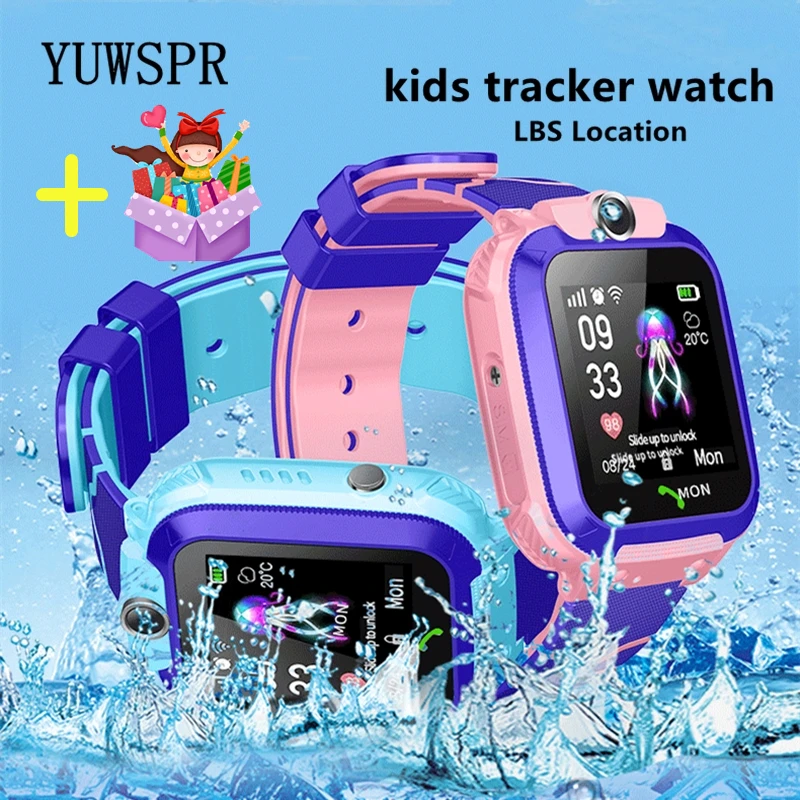 Q12 Tracking Children Smart Watch LBS Location Multifunction Wristwatch Camera Waterproof Kids Baby 2G SIM Phone Clock Gift