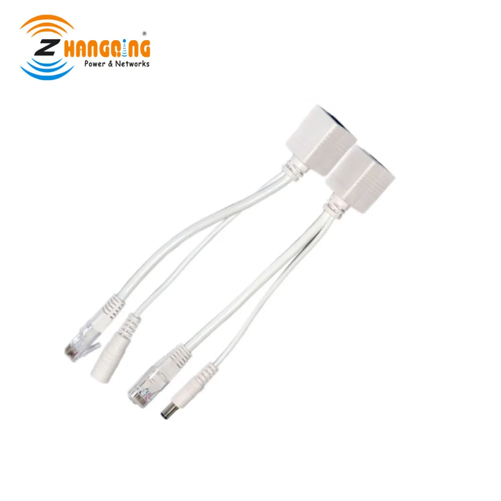 12-48 فولت PoE الفاصل محول RJ45 حاقن وكابل الفاصل الطاقة عبر إيثرنت لكاميرا IP PoE