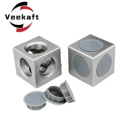 1PC 2020 3030 4040 4545 Aluminum Cube Corner Connector Fasteners for European Standard Aluminum Profiles