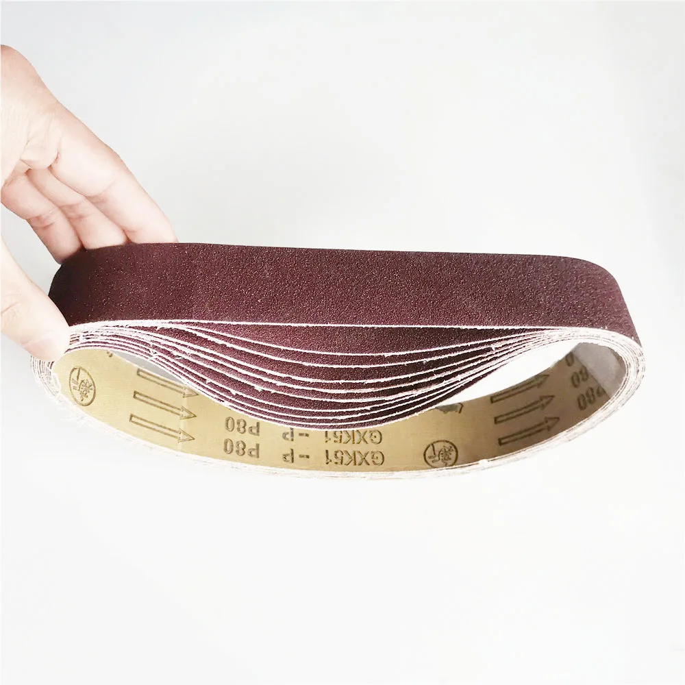 10Pcs 680*40mm Abrasive Polishing Sanding Belts Sanding Paper for Belt Sander Grit 60-800 Aluminium Oxide Grinder Band Belt