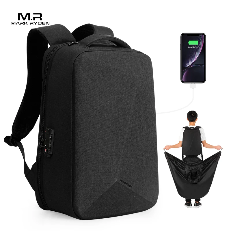 Mark Ryden Anti-thief TSA Lock Men Backpack Waterproof Raincoat 15.6 inch Laptop Bag Man Travel Bag