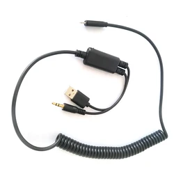 Interface Audio USB Y Cable AUX Adapter Lead for Bmw & Mini iPod iPhone 5 6 7 S
