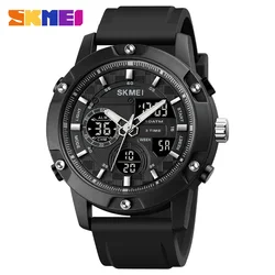 SKMEI Silicone Sport Digital Army Mens Watch LED Quartz Clock Electronic Wrist Watch Waterproof 10Bar Relogio Masculino