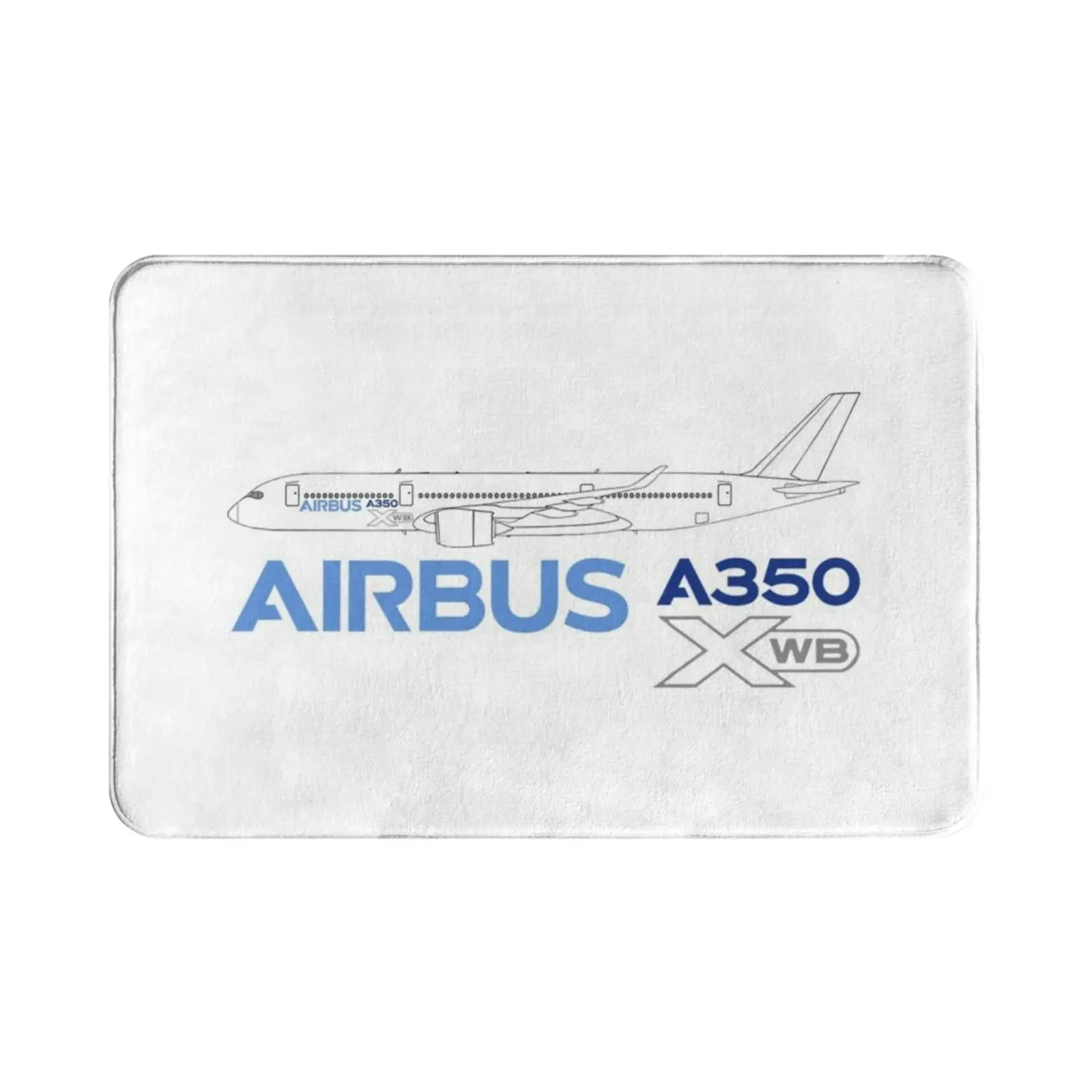 Airbus A350 Line Drawing Carpet Mat Rug Cushion Soft Airbus A350 A350 Airbus A350 Airbus A350 900 Xwb Widebody