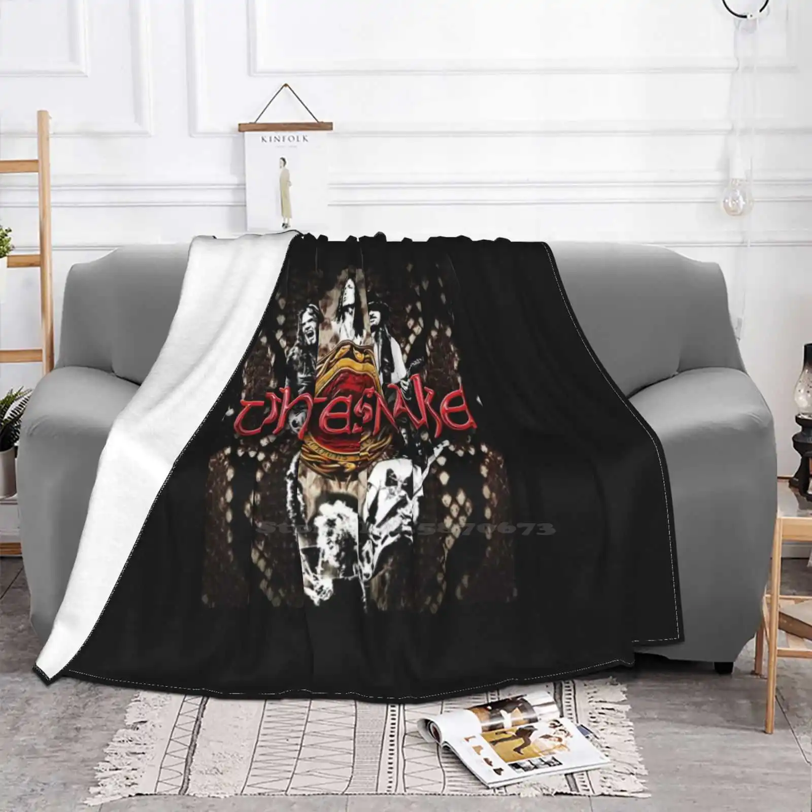 Music Hard Rock Whitesnake Taurus07 Band Air Conditioning Blanket Travel Portable Blanket Music Hard Whitesnake Taurus07 Band