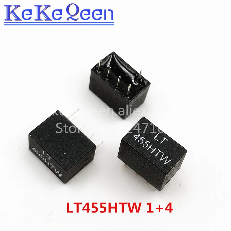 20pcs LT450HTW LT455HTW LT450HW LT455HW 1+4 5Pin DIP-5 455KHz 450KHz Signal relay ceramic filter For communication