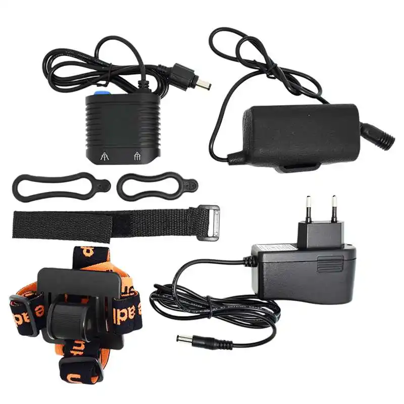 Mini 2* L2 Bicycle Light 5000LM Bike Front Light LED MTB Headlight Cycling Head Lamp + 8800mAh 18650 Battery Pack + Charger