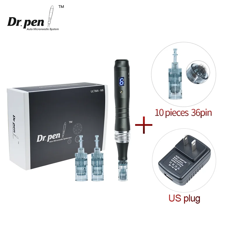 Authentic Dr pen Ultima M8 Microneedling With 12 pcs Needles Face Care Wireless Derma Pen Beuty Machine 0.25 mm needle length image 3