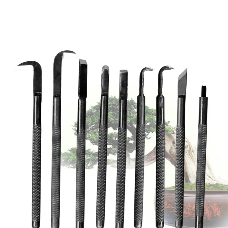 

9Pcs Garden Bonsai Tool Set Manganese Steel Kit Cutter Scissors