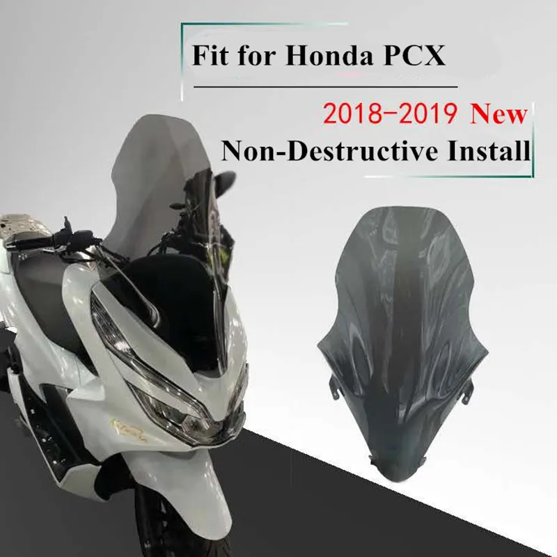 Modified Motorcycle scooter PCX Windshield WindScreen windscreen Wind Deflectors board for Honda pcx 125 PCX125 150 2018 2019