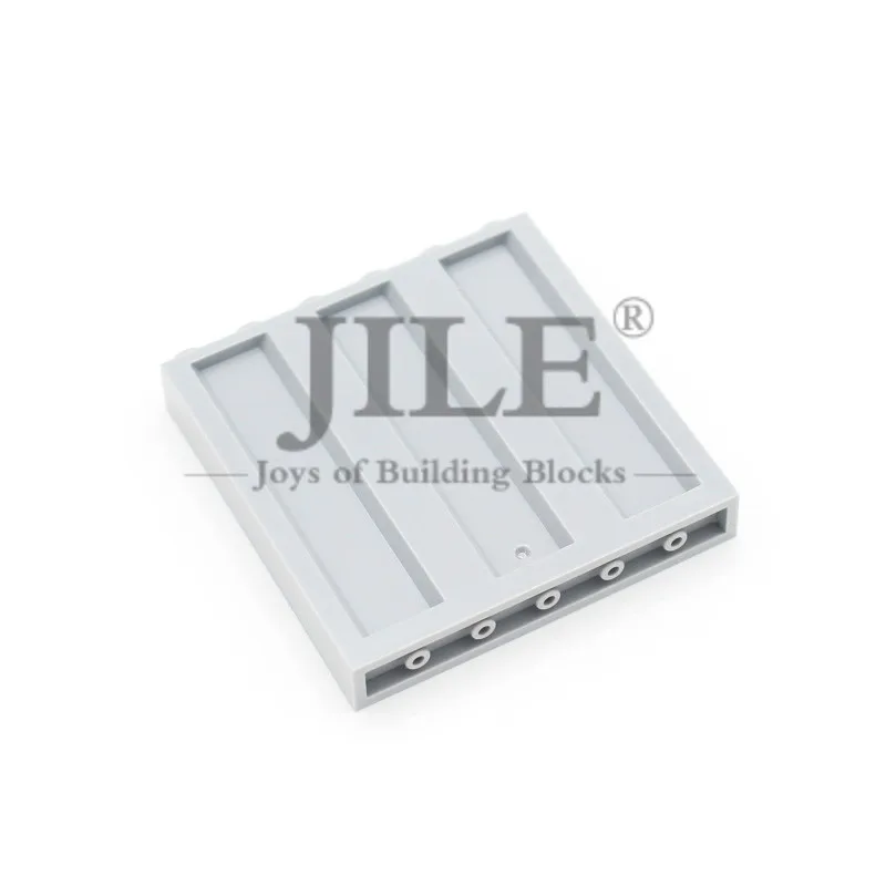 Building Blocks Moc Military Enclosing Wall Steel Plate 1x6x5 Corrugated 23405 Fence DIY Bricks Compatible with Assembles Parts