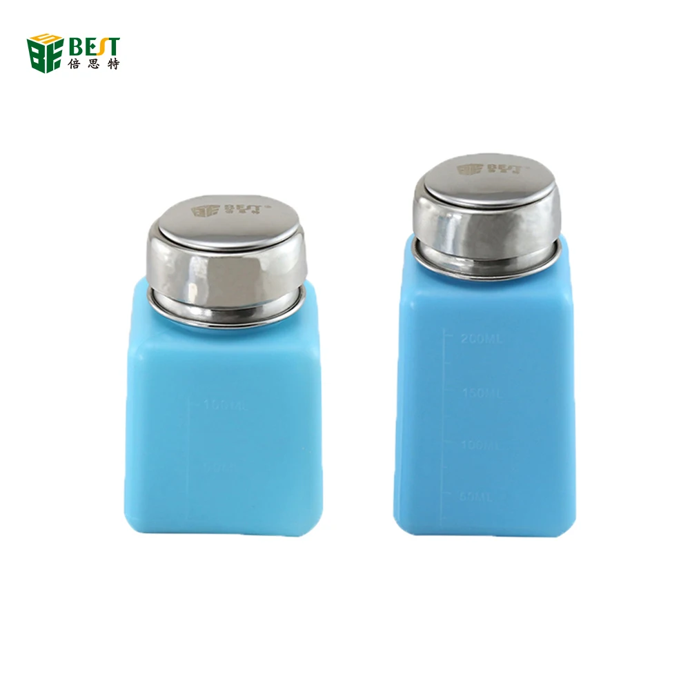 100/200ML แบบพกพากดที่ว่างเปล่าของเหลวแอลกอฮอล์ขวดปั๊ม UV เจลเล็บทำความสะอาด Acetone น้ำยาล้าง Dispenser เครื่องมือทำความสะอาด