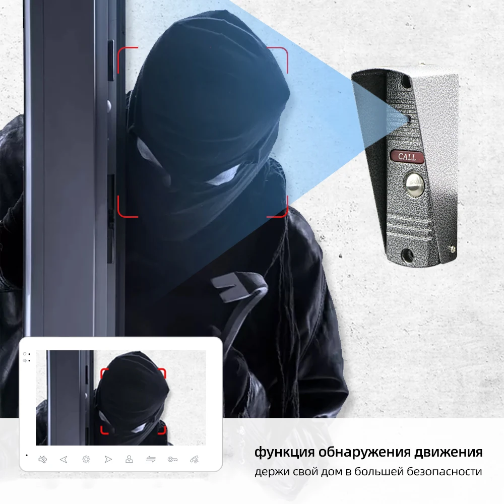 Joytimer WiFi Tuya Smart Video Door Phone Intercom System Home Wireless Video Intercom Doorbell Camera Support Motion Detection