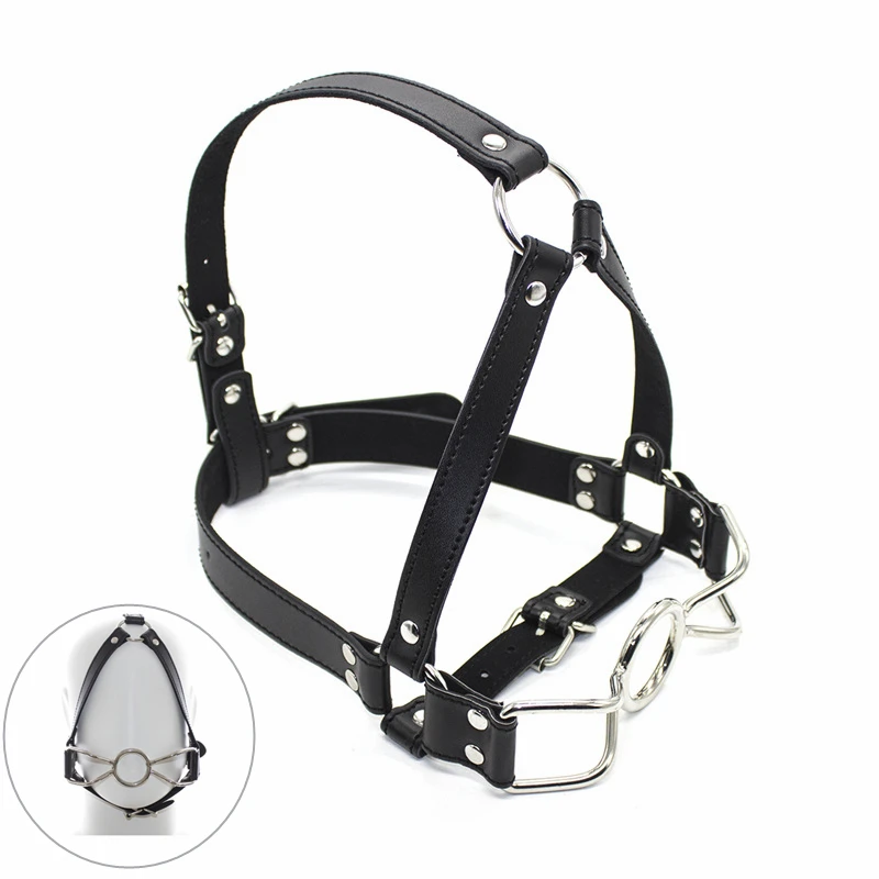 2024 Sex Toys Metal Ring Gag Flirting Open Mouth with O-Ring Sexual Bondage bdsm Harness type exotic accessories for Couples