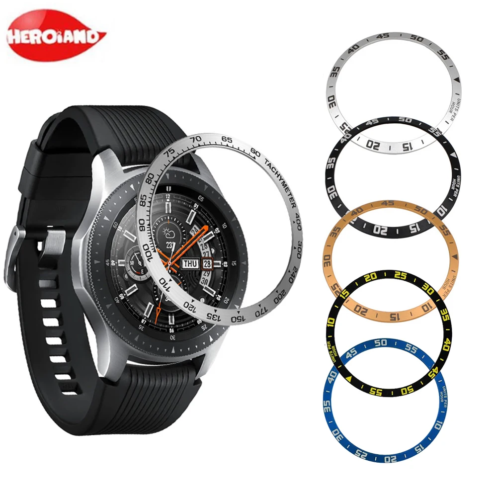 עבור Samsung ציוד ספורט S2 S3 Frontier טבעת לוח סטיילינג מסגרת מקרה כיסוי הגנה לסמסונג גלקסי שעון 42mm 46mm שעון