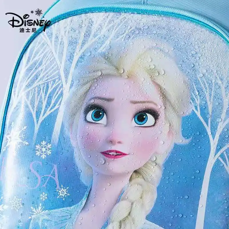 Disney Frozen School Bag For Girls Elsa Anna Primary Student Shoulder Orthopedic Backpack Large Capacity Birthday Gifts Mochila