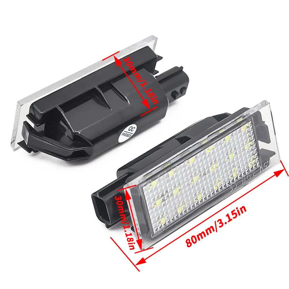 2Pcs Auto Numero di Licenza LED Luce Targa Per Renault Megane 2 Clio Laguna 2 Megane 3 Twingo Maestro Vel satis OEM #8200480127