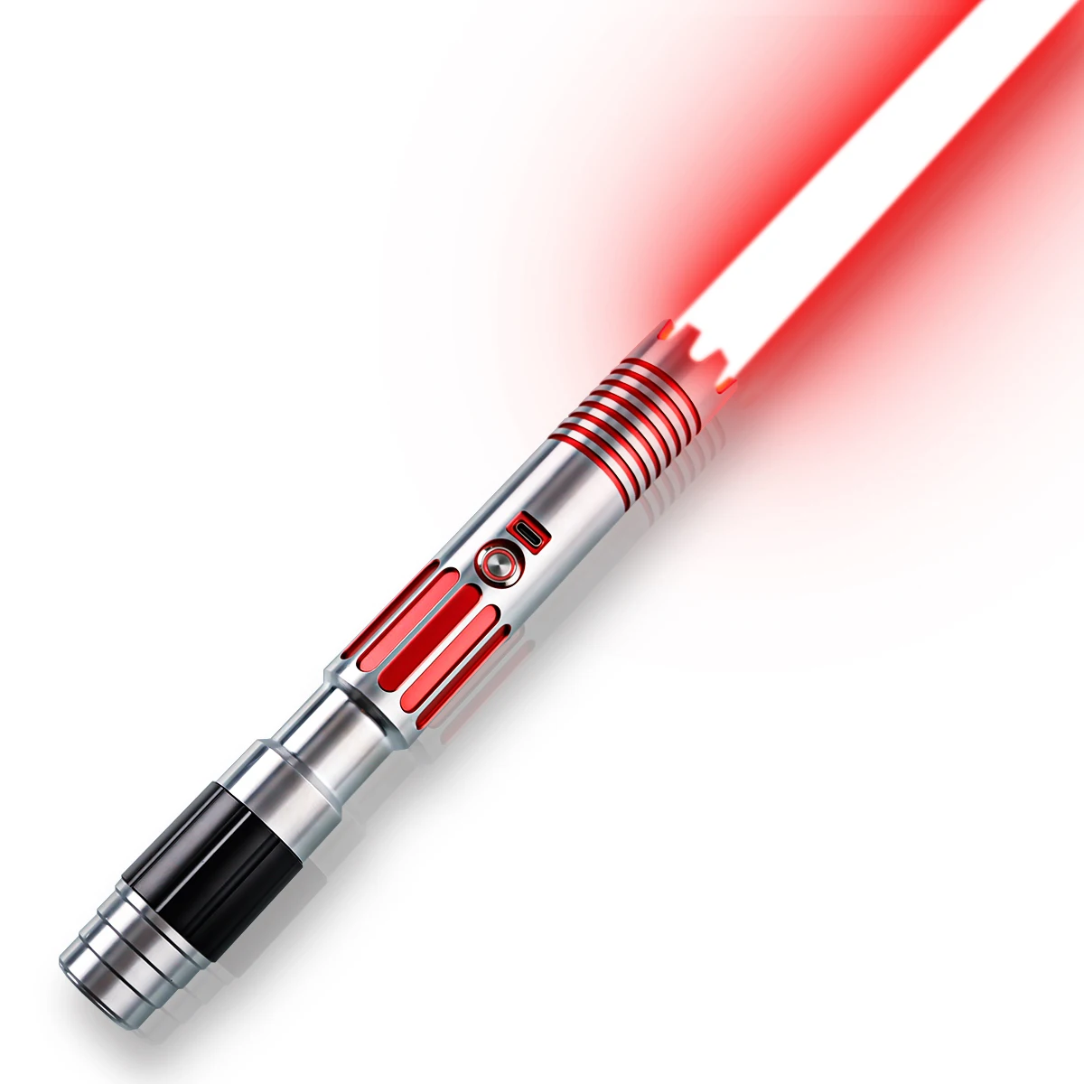 Lgt Damiensaber Lightsaber-Gevoelige Smooth Swing Licht Sabels Met 12 Kleuren Veranderen 9 Geluid Lettertypen Zware Dueling Training