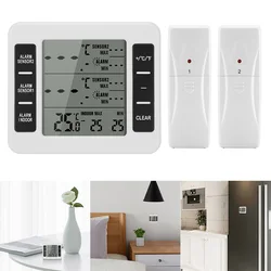 Wireless Digital Freezer Thermometer Household Indoor Outdoor Temperature Sensor With Audible Alarm Refrigerator Thermo Meter