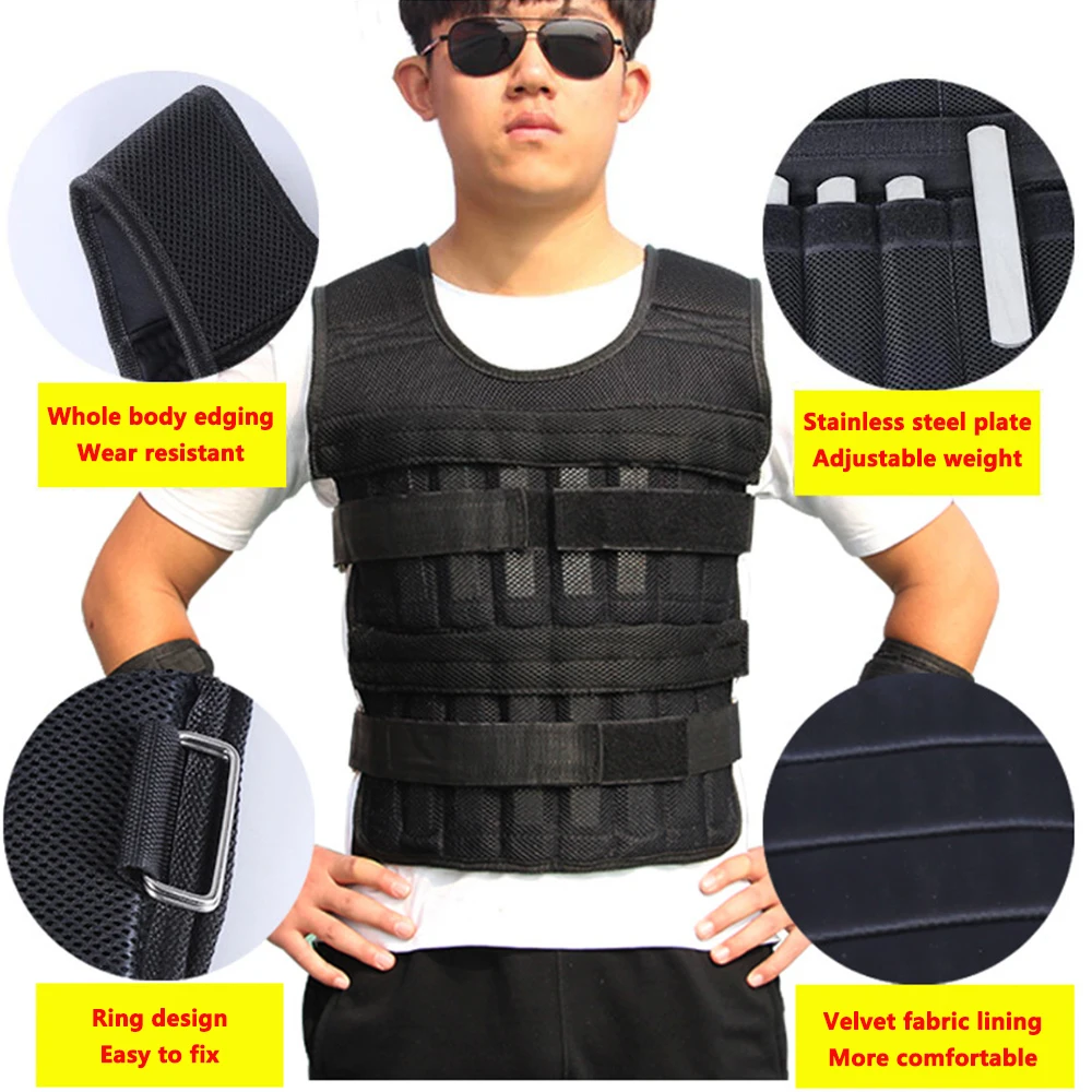 Running Weight Vest with Sandbag Leggings, Invisible Equipment, Fitness Training, weighted, Adjustable Suit