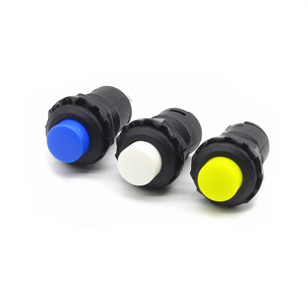 12mm Lock Latching OFF- ON Push Button Switch maintained fixed pushbutton switches Self-Lock button